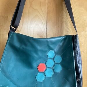 Beautiful vinyl cross body bag